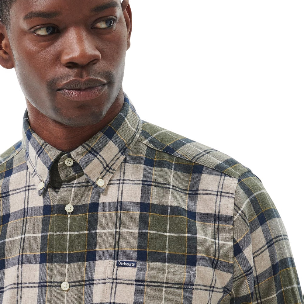 Barbour M Fortrose Tailored Shirt Forrest Mist