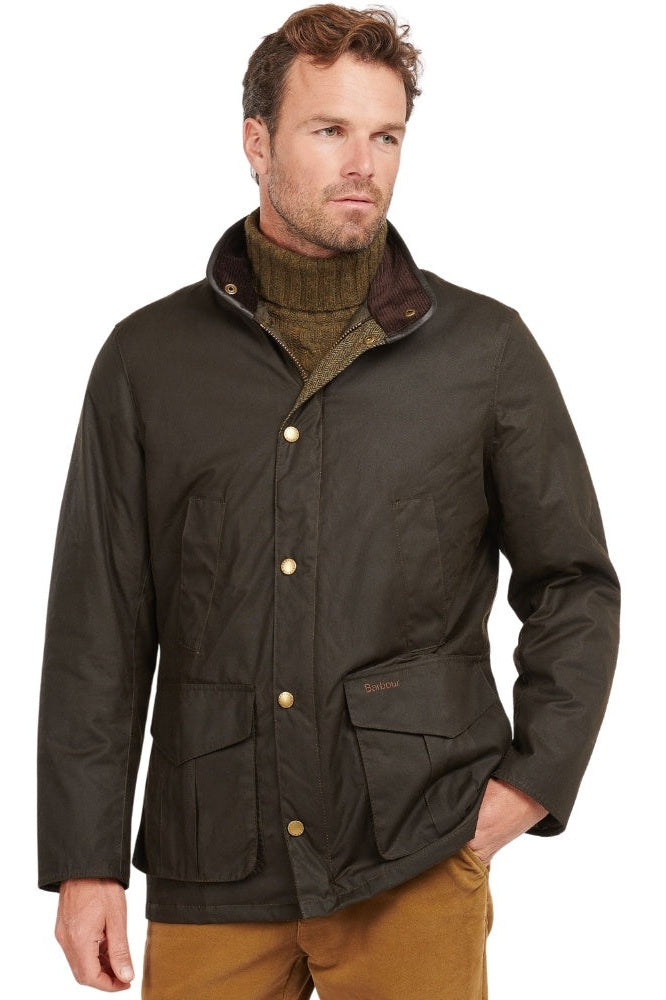 Barbour M Hereford Wax Jacket Olive