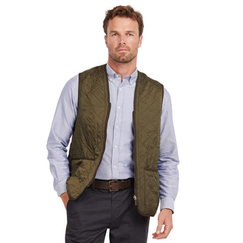 Barbour M Polarquilt Waistcoat Zip Olive