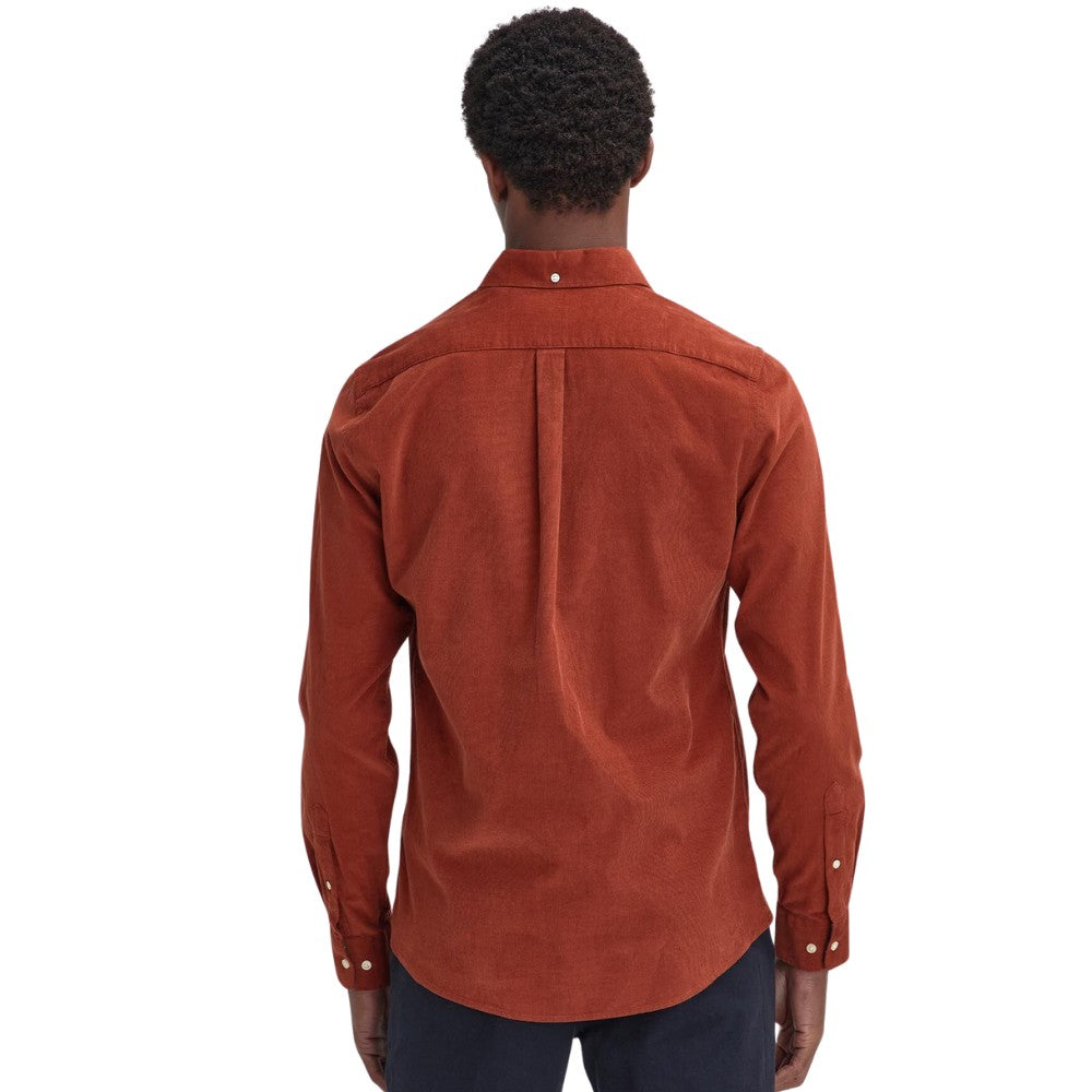 Barbour M Ramsey Tailored Skjorte Dark Ginger
