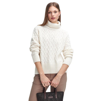 Barbour W Clarence Knitted Jumper Ecru