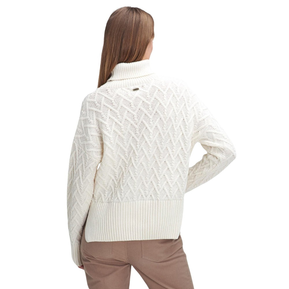 Barbour W Clarence Knitted Jumper Ecru