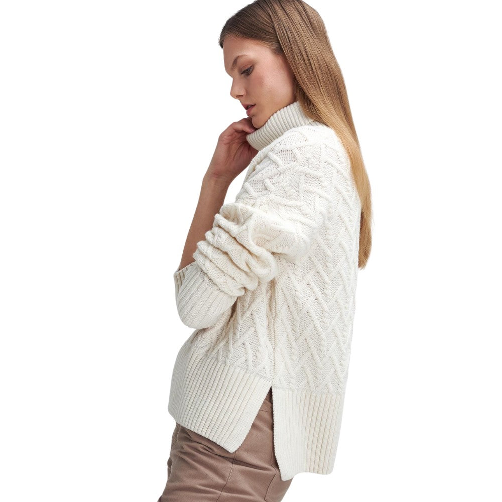 Barbour W Clarence Knitted Jumper Ecru