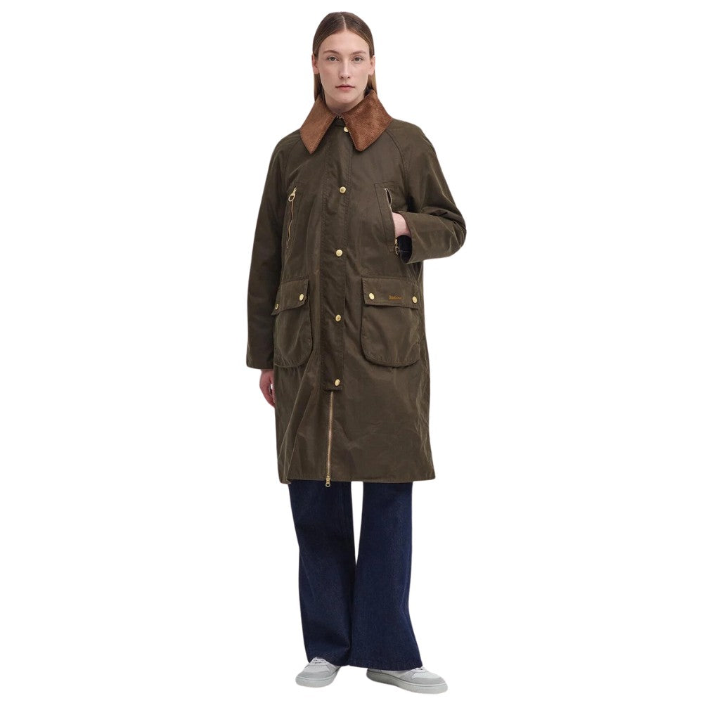 Barbour W Ebbesrston Wax Jacket Beech Classic