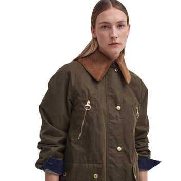 Barbour W Ebbesrston Wax Jacket Beech Classic