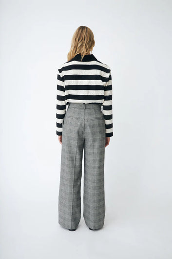 CRAS W Beacras Blouse Black White Stripe
