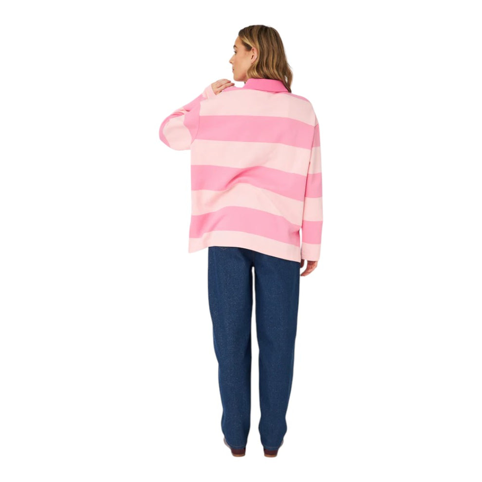 CRAS W Bisoucras Blouse Pale Pink Stripe