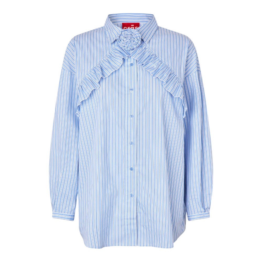 CRAS W Bloomingcras Shirt Blue Stripe
