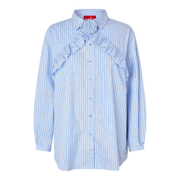 CRAS W Bloomingcras Shirt Blue Stripe