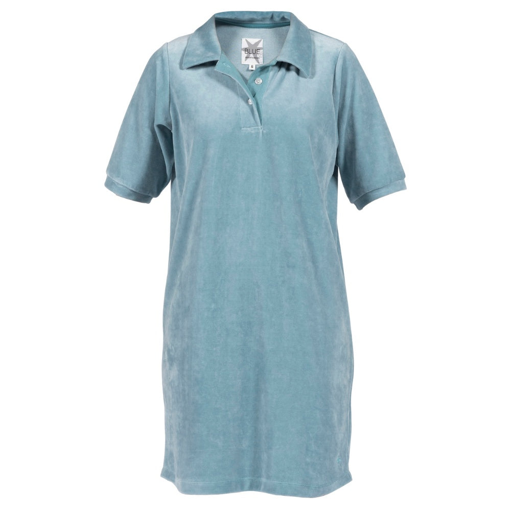 Blue Sportswaer W Birka Velvet Dress Sea