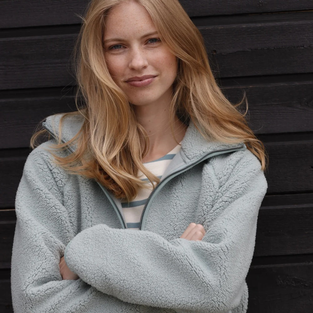 Blue Sportswear W Aria Fleece Jacket Aqua