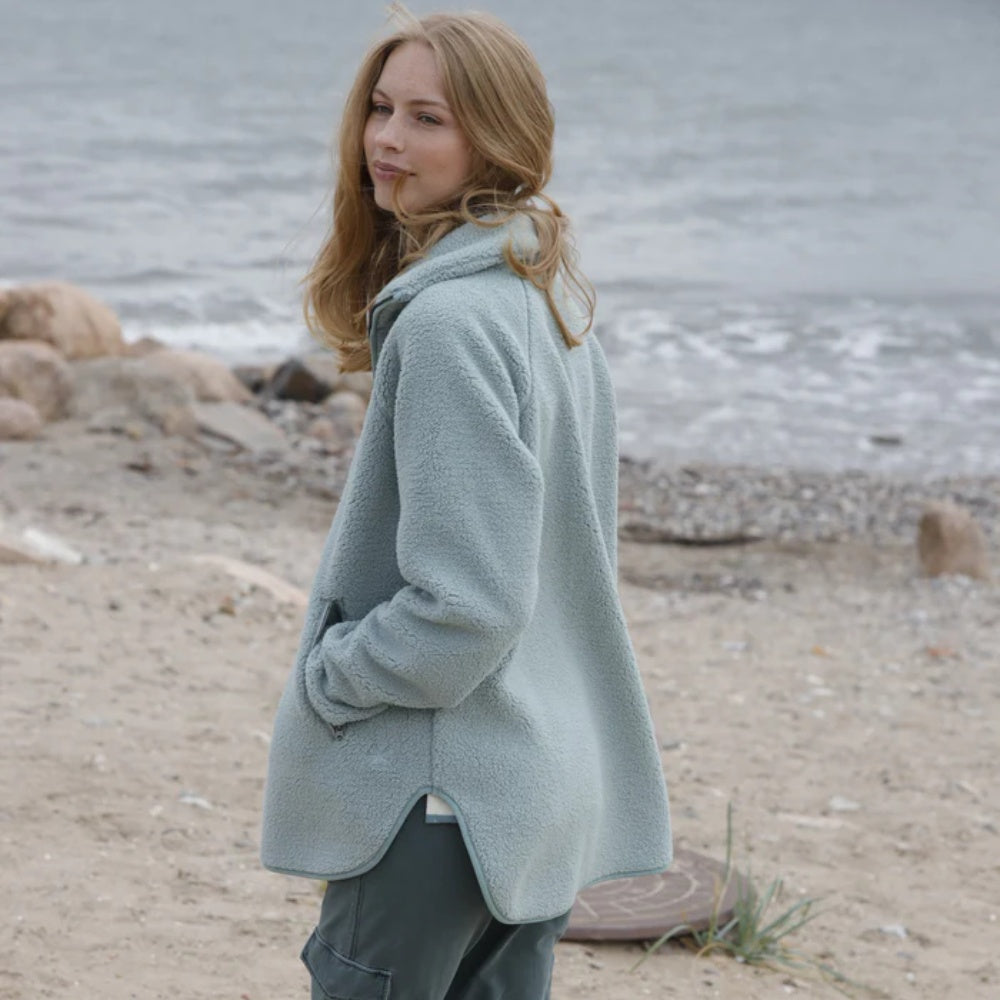 Blue Sportswear W Aria Fleece Jacket Aqua