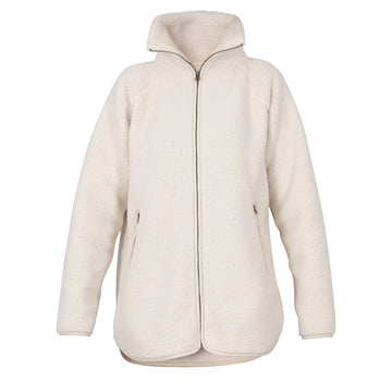 Blue Sportswear W Aria Teddy Fleece Jacket Offwhite