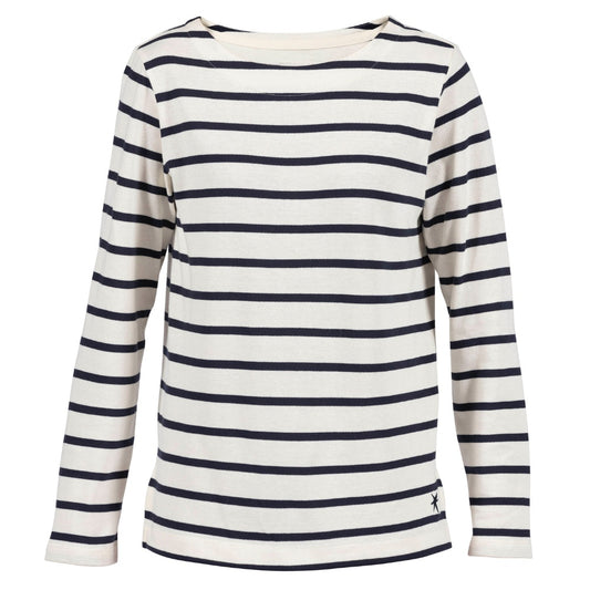 Blue Sportswear W Asma striped LS Blouse Ecru w New Navy