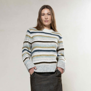 Blue Sportswear W Cindy Striped Knit Multistripe