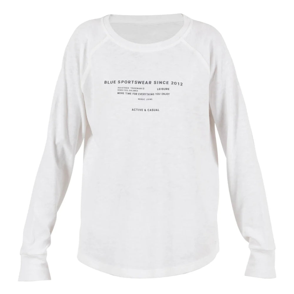 Blue Sportswear W Fraser LS Blouse Ivory