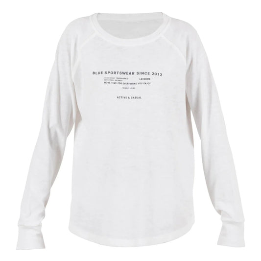 Blue Sportswear W Fraser LS Blouse Ivory