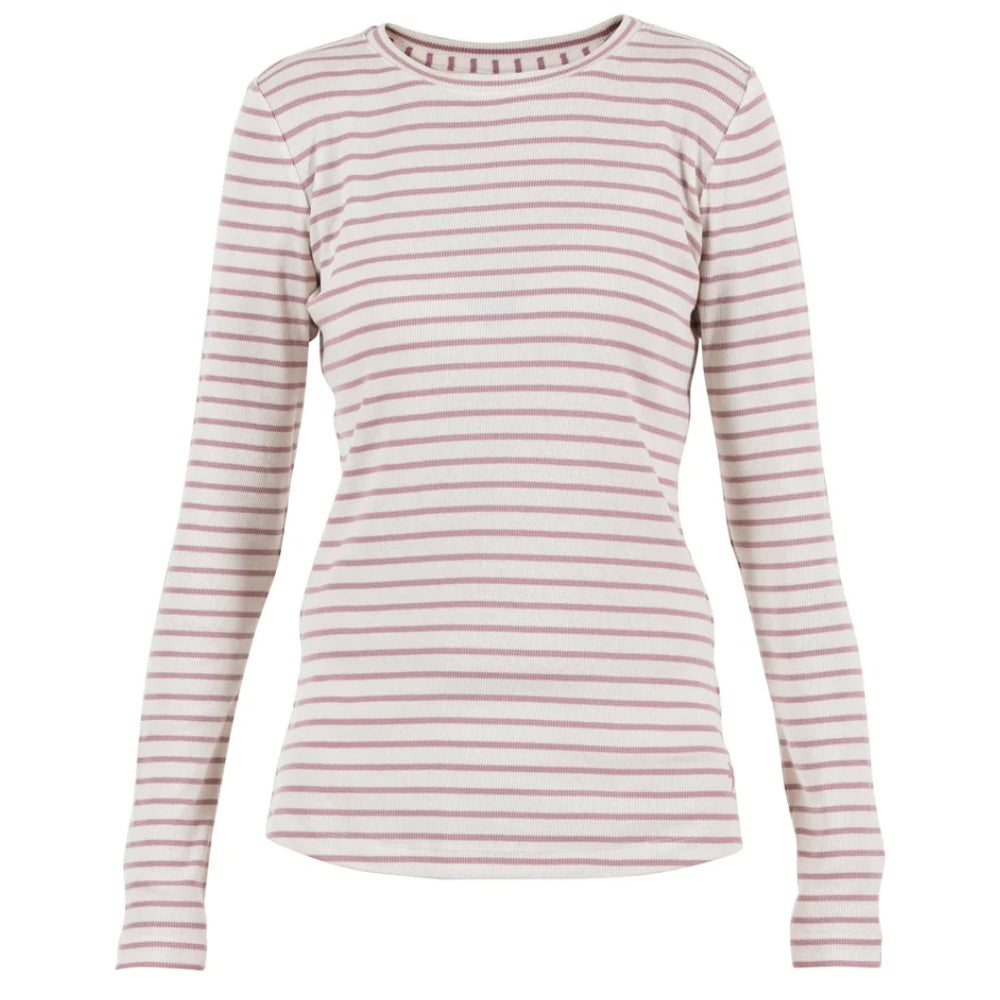 Blue Sportswear W Sorel Striped Rib Blouse Powder Ecru
