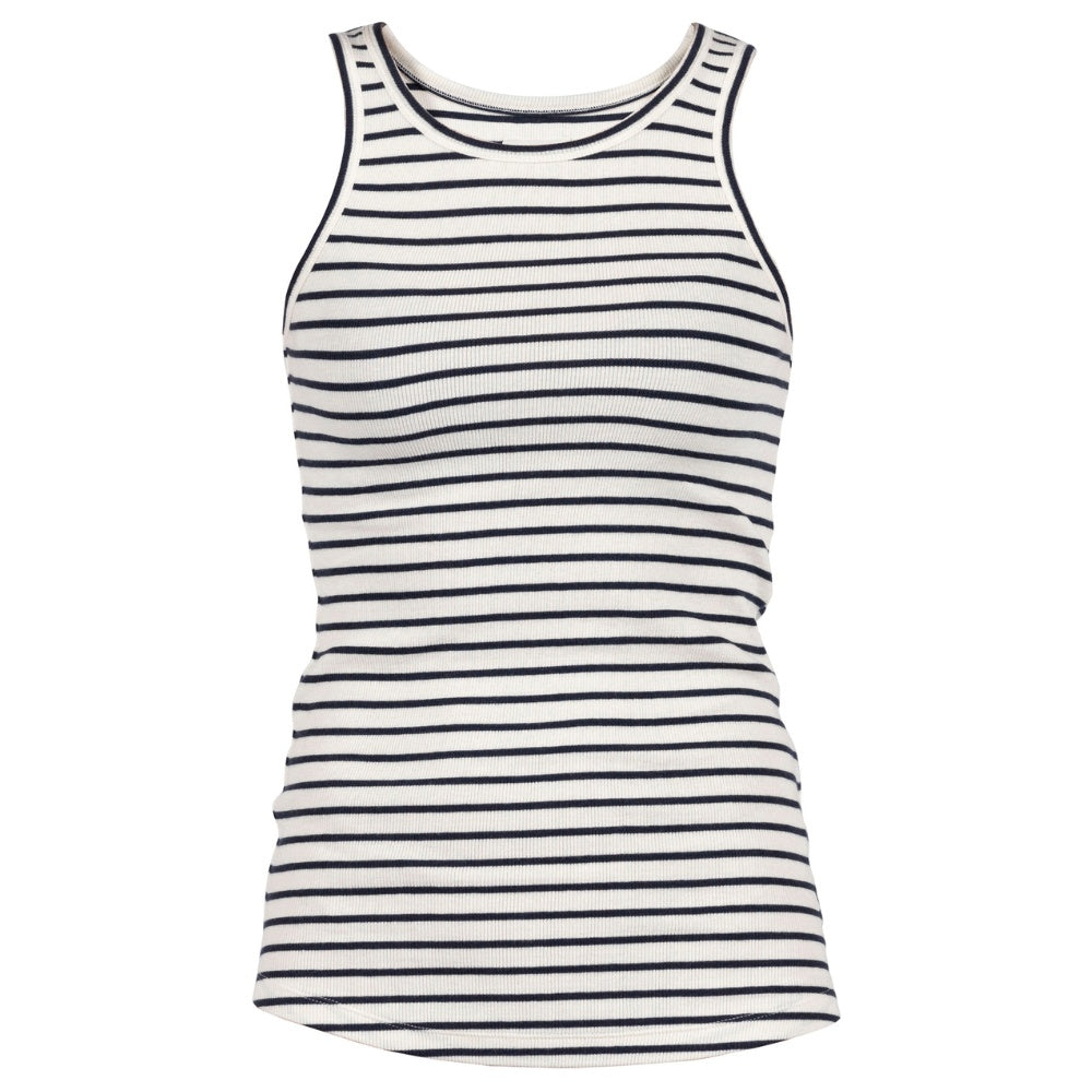Blue Sportswear W Sorel rib Tank Top Ecru w New Navy