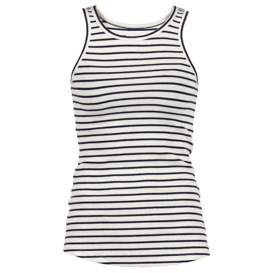 Blue Sportswear W Sorel rib Tank Top Ecru w New Navy