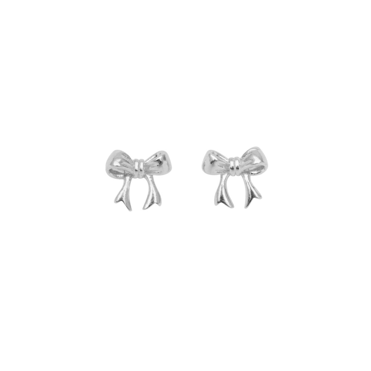 Pico Bow Petite Stud Silver
