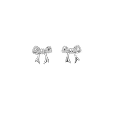 Pico Bow Petite Stud Silver