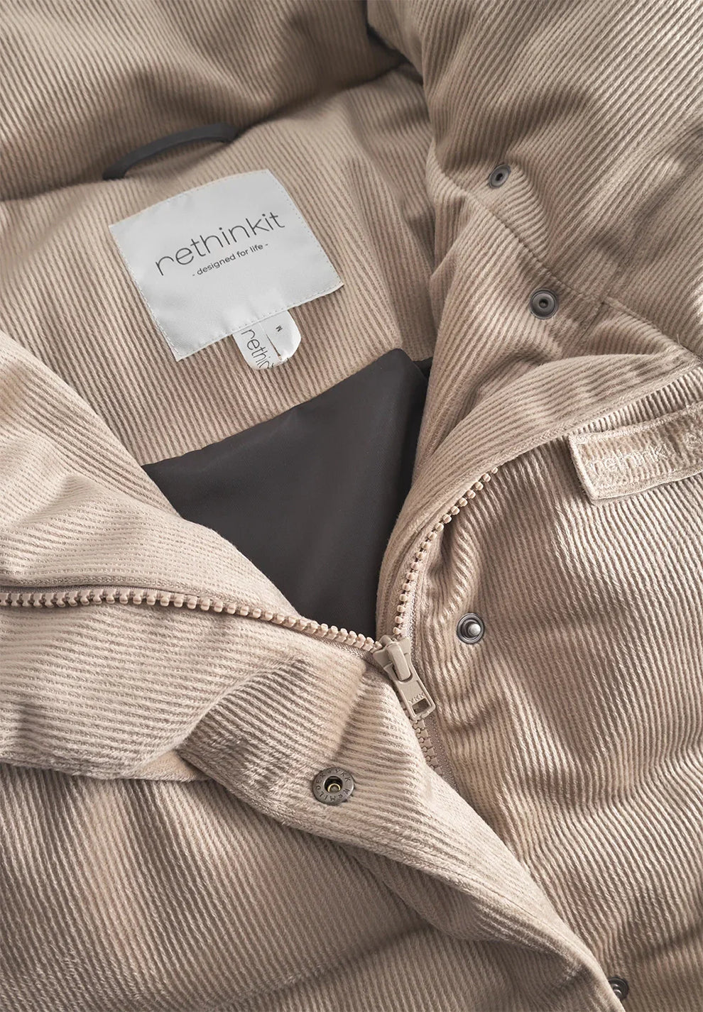 Rethinkit Boxi Jacket Shelter Corduroy Cream Toffee