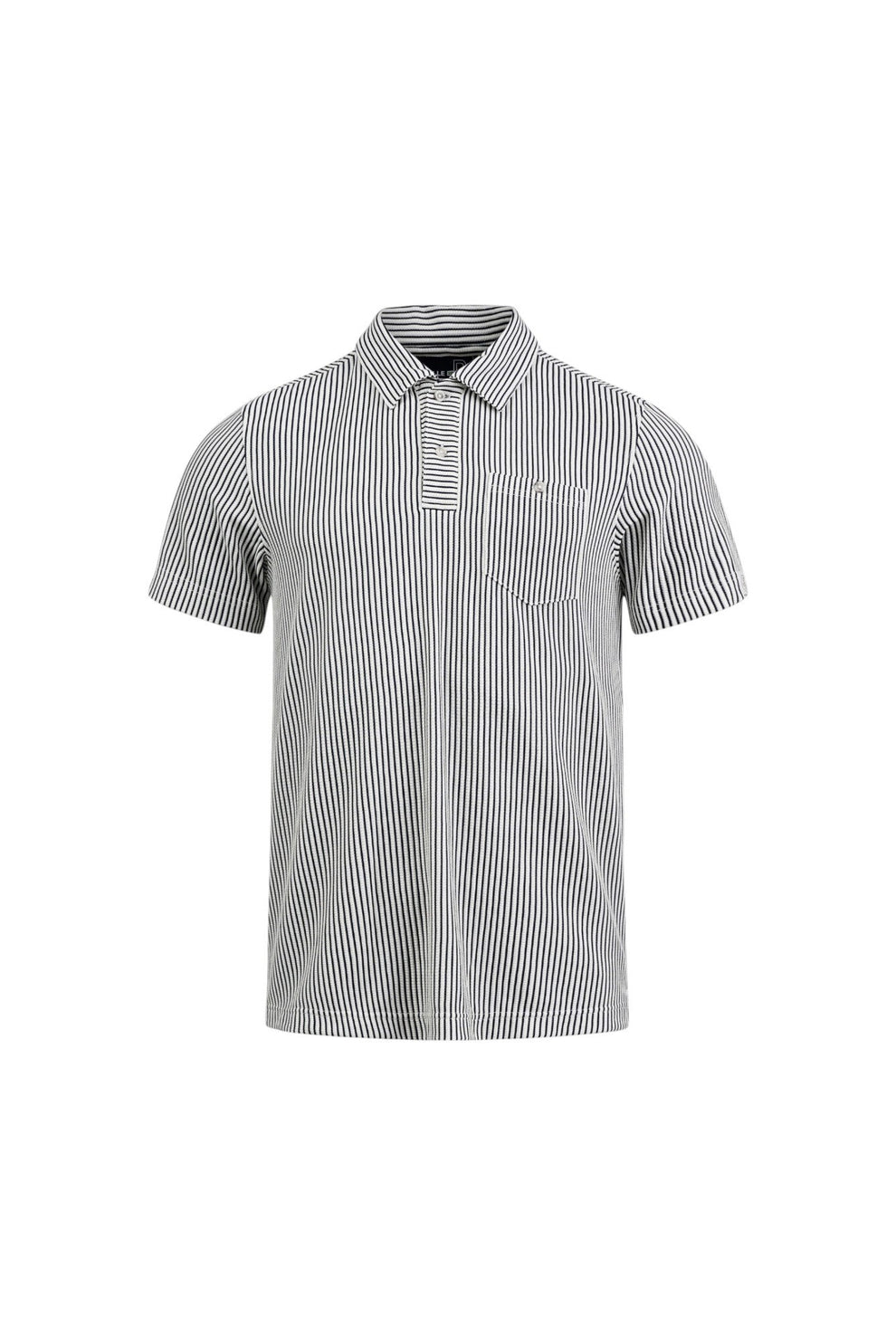 Pelle P M Brassie Polo Navy Stripe