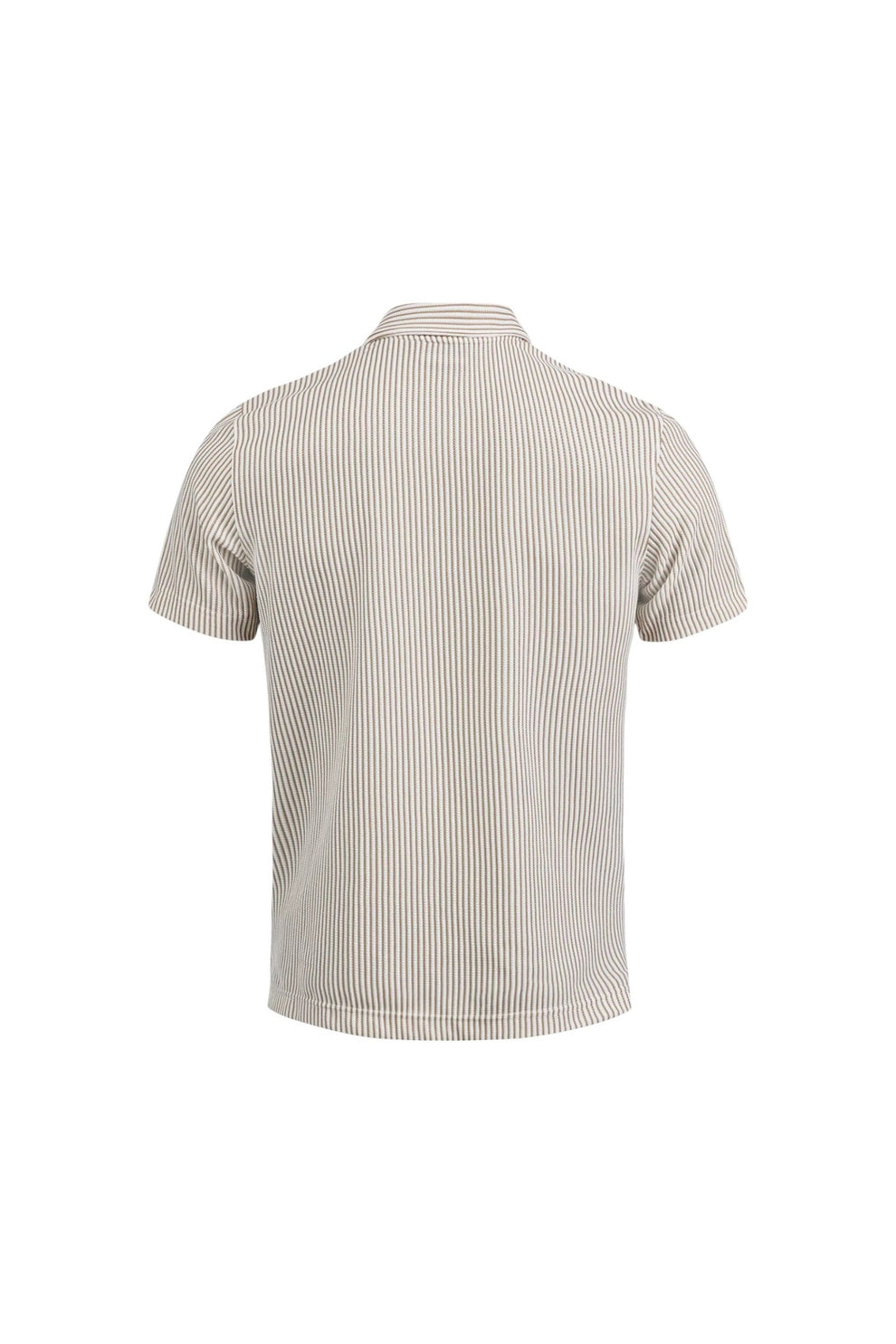 Pelle P M Brassie Polo Beige Oak Stripe