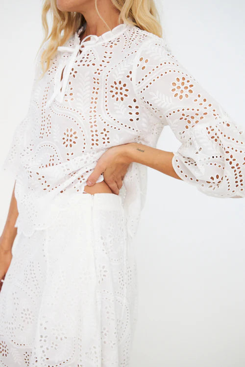 CRAS W Briazcras Blouse White