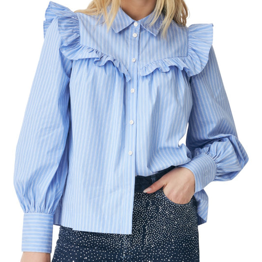 CRAS W Liviacras Shirt Blue Stripe