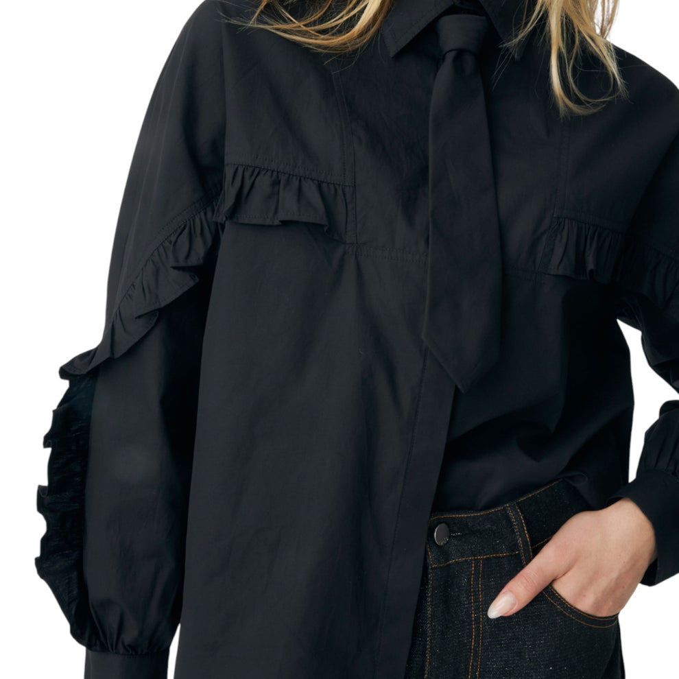 CRAS W Tiecras Shirt Black