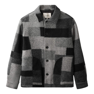 Forét M Cave Wool Jacket Black Mix