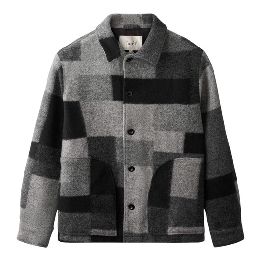 Forét M Cave Wool Jacket Black Mix