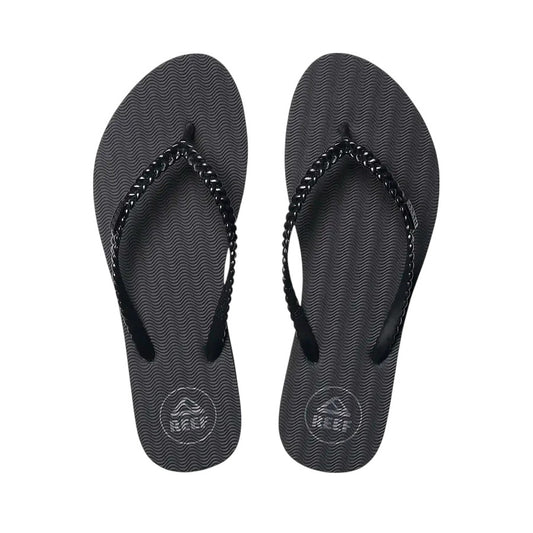Reef W Seaside Twist Flip Flops Black