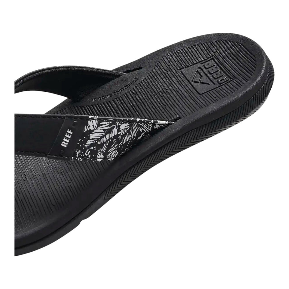 Reef W Santa Ana Sandal Black White