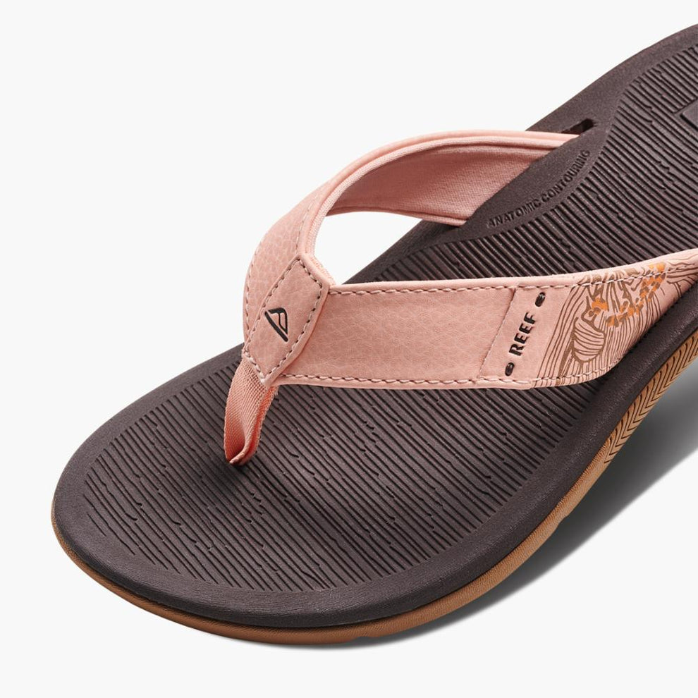 Reef W Santa Ana Le Lædersandal Peach Parfait