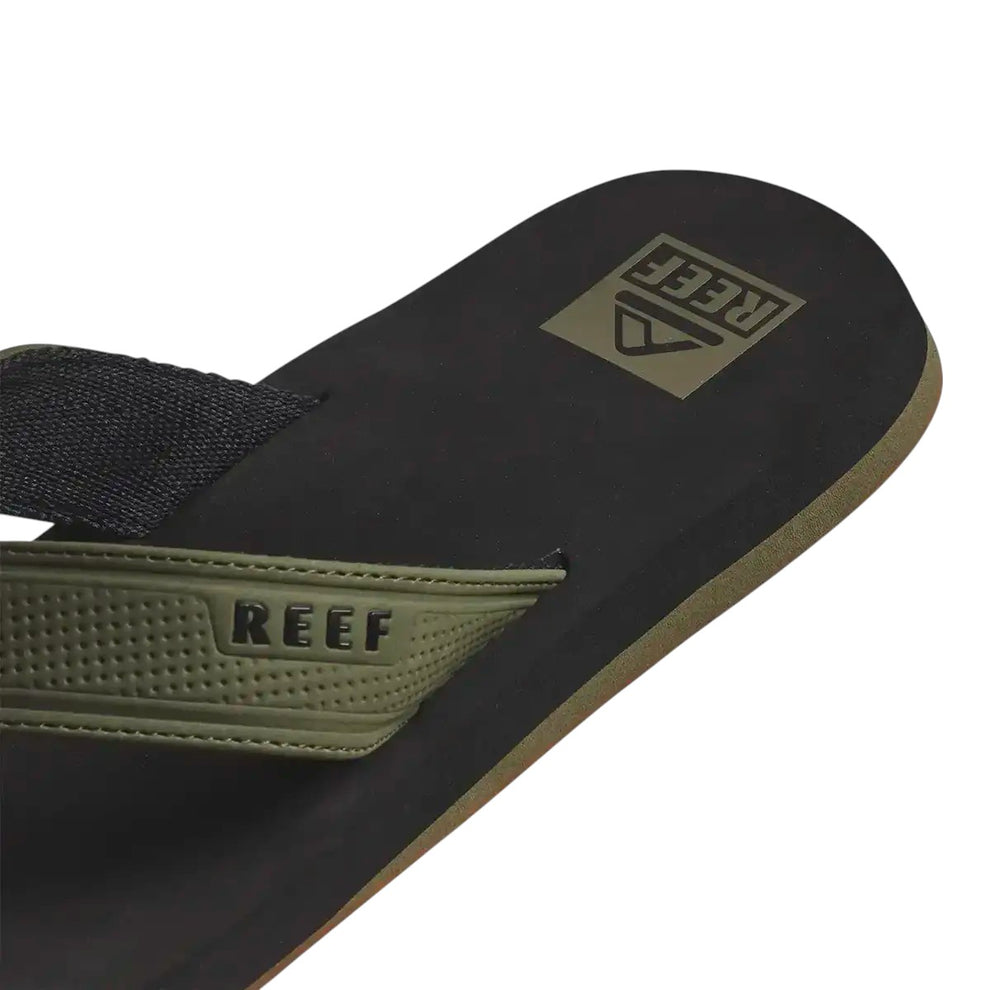 Reef M The Layback Flip Flops Black Olive