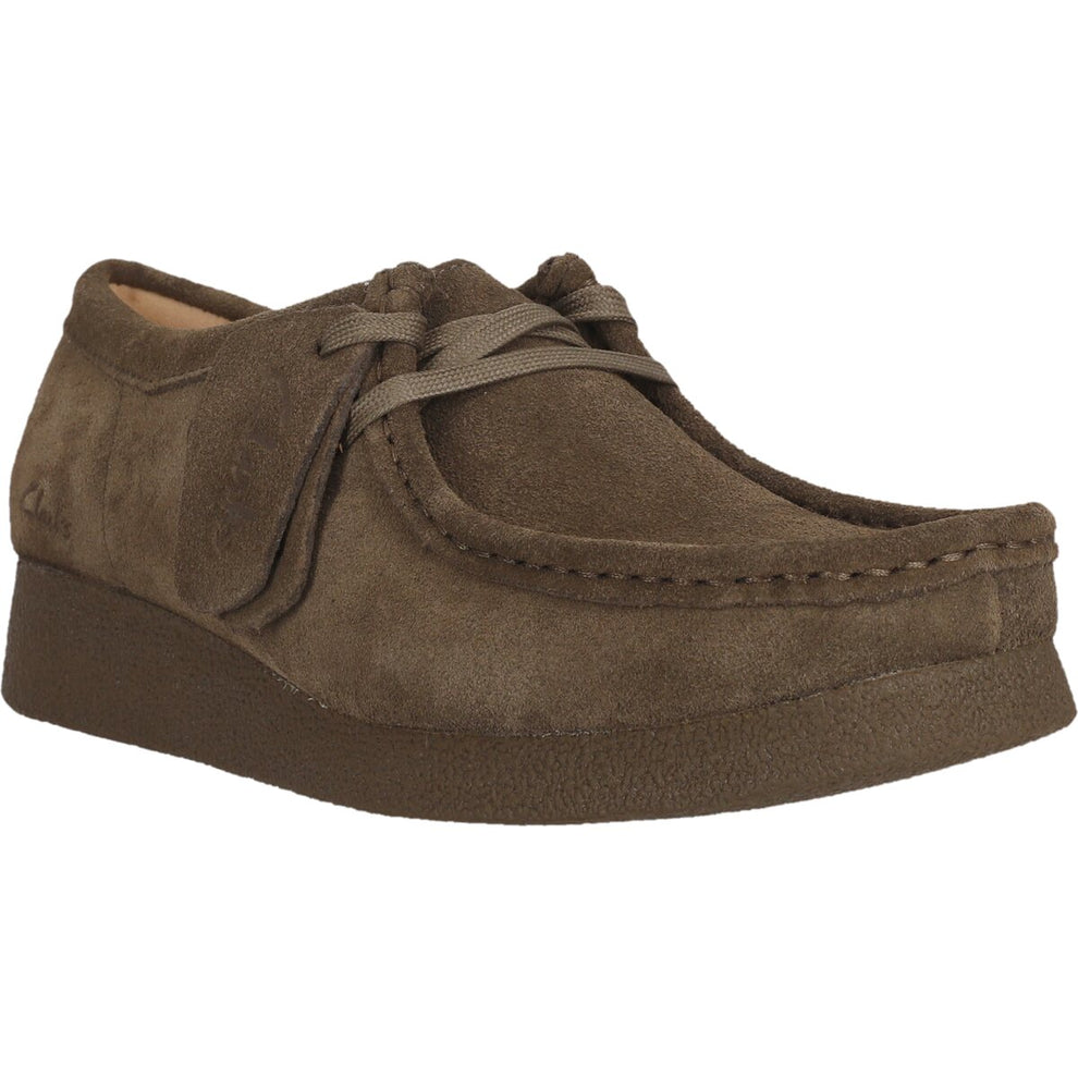 Clarks W WallabeeEVOSh D Olive Suede