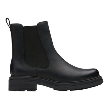 Clarks W Orinoco3 Top Boot Black Leather