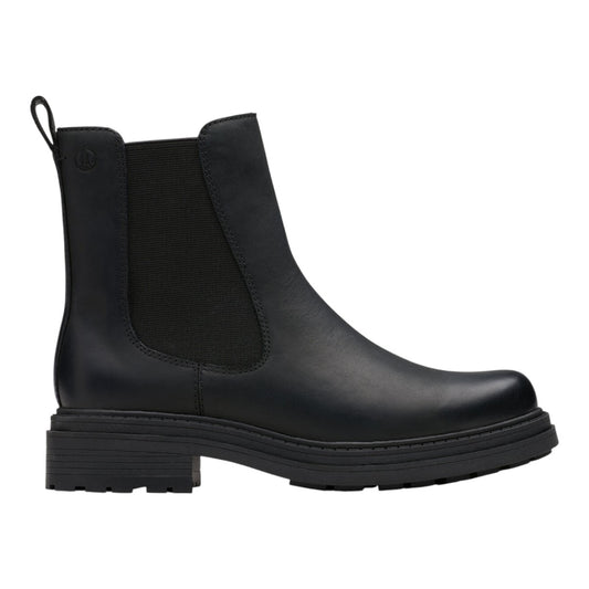 Clarks W Orinoco3 Top Boot Black Leather