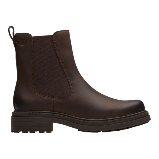 Clarks W Orinoco3 Top Boot Dark Brown Leather