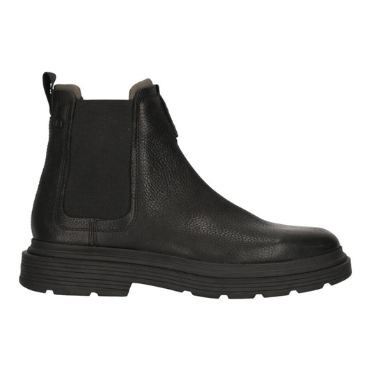 Clarks M Badbury Easy Boot Black Leather