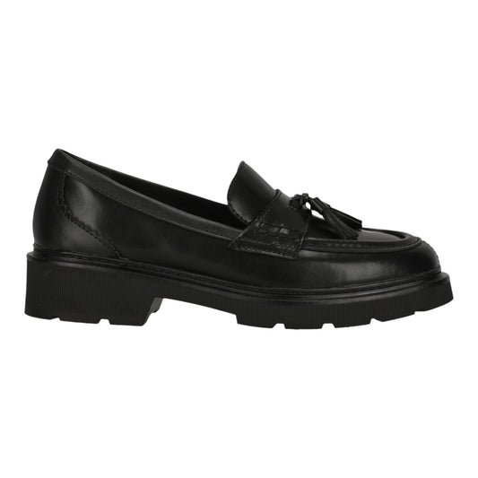 Clarks W Lauryl Tassel Black Leather