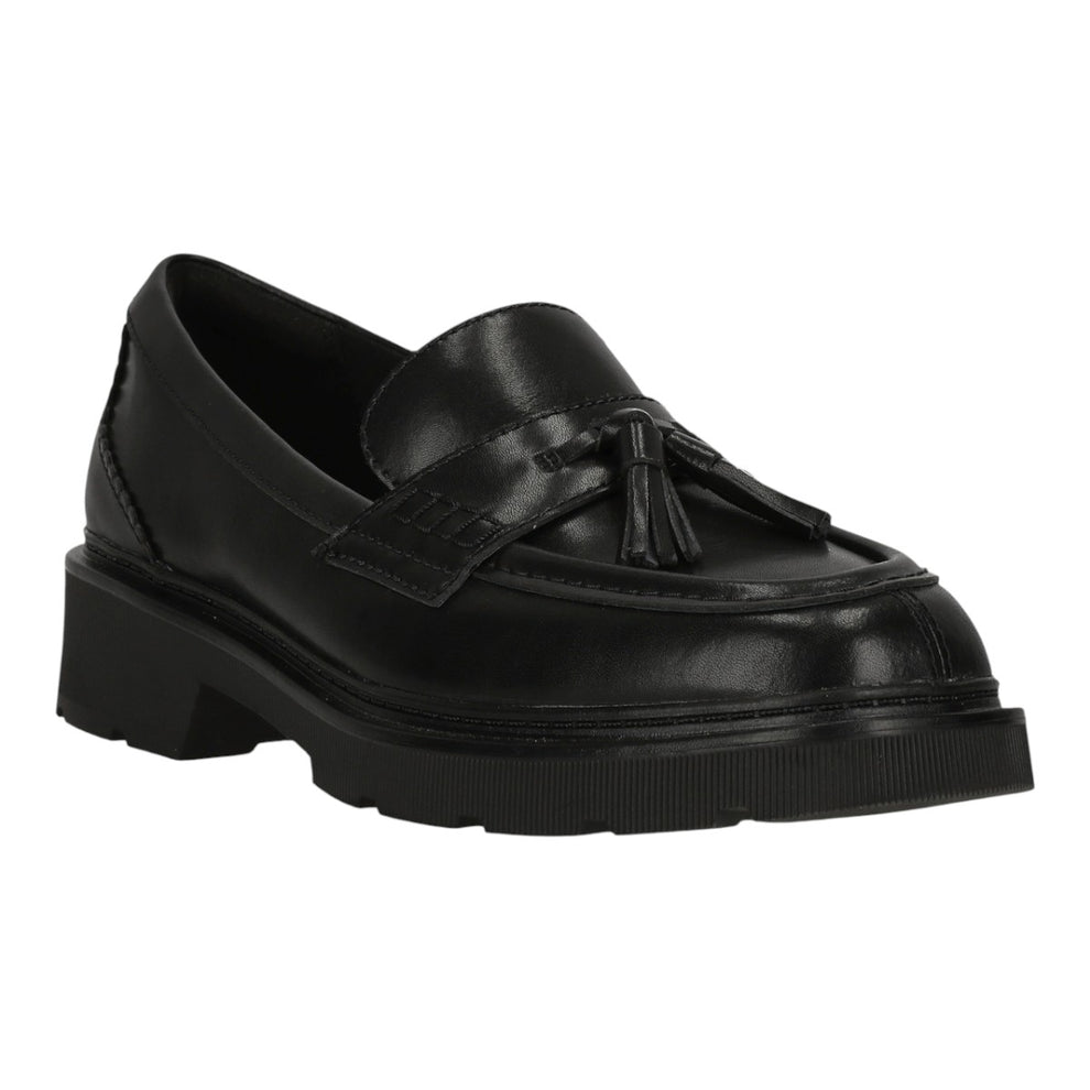 Clarks W Lauryl Tassel Black Leather