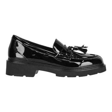 Clarks W Lauryl Tassel Black Pat