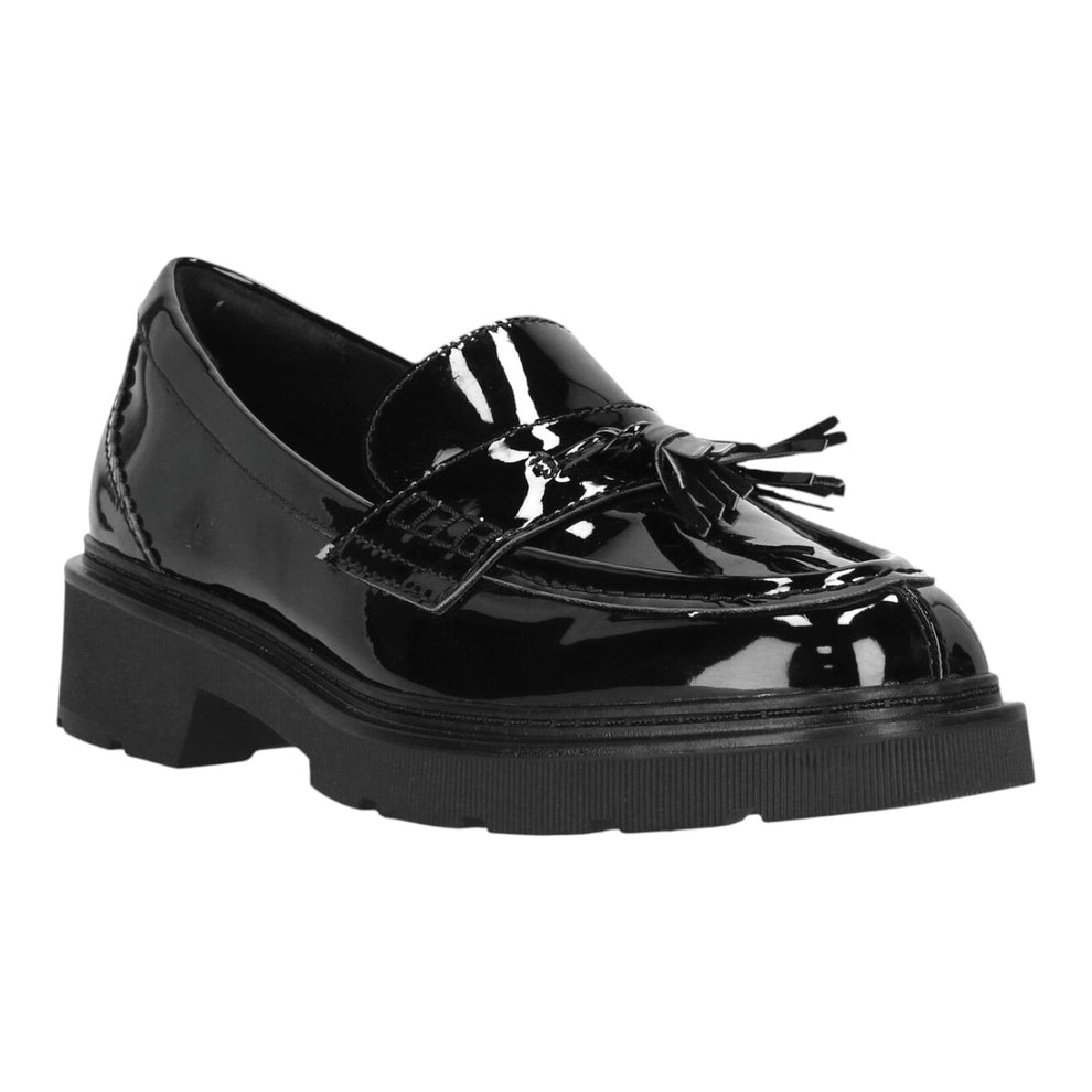 Clarks W Lauryl Tassel Black Pat