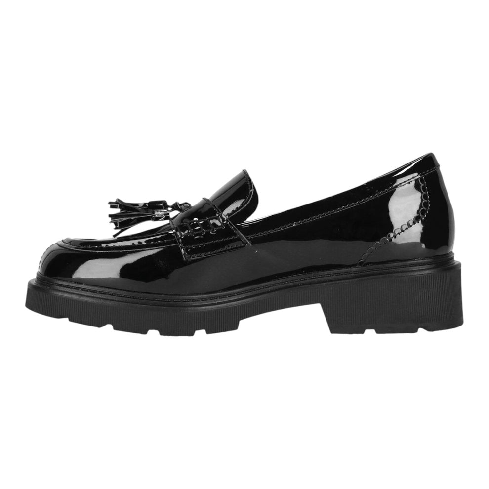 Clarks W Lauryl Tassel Black Pat