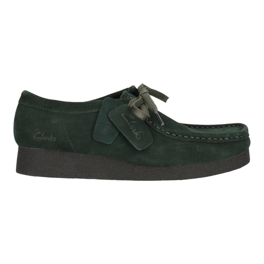 Clarks W Wallabee EVOSh Dark Green Suede