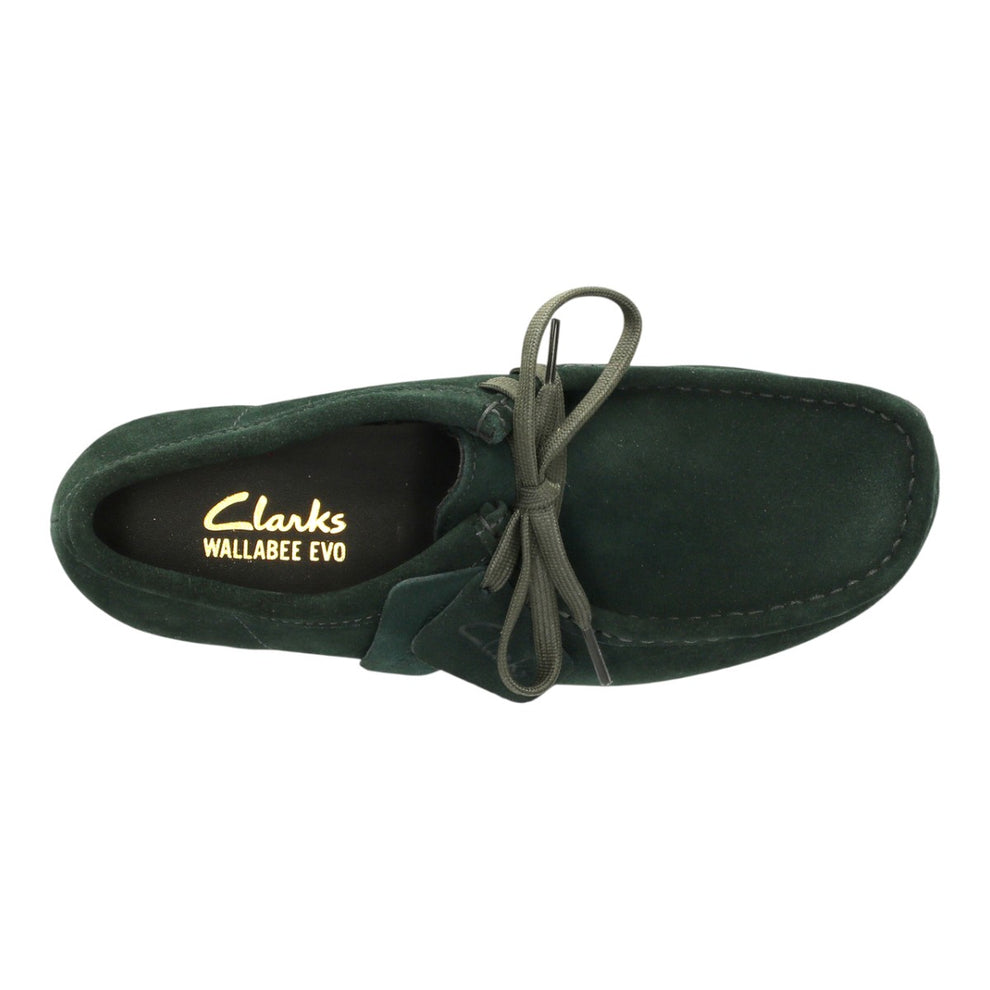 Clarks W Wallabee EVOSh Dark Green Suede